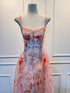 Summer Organza Bustier Tie Dye Spaghetti Strap Dress